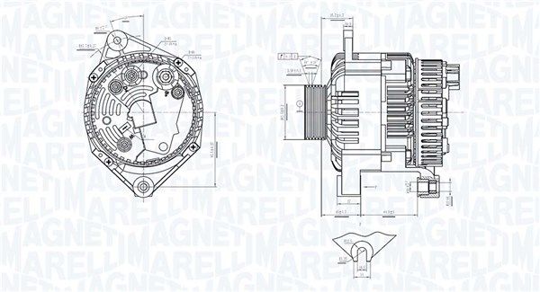 MAGNETI MARELLI Генератор 063733874010